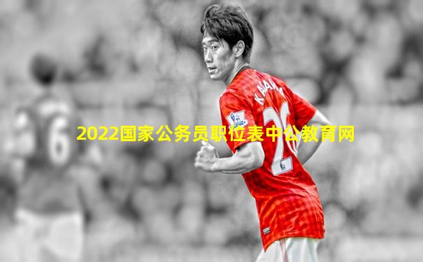 2022国家公务员职位表中公教育网